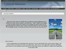 Tablet Screenshot of caldwell4christ.com